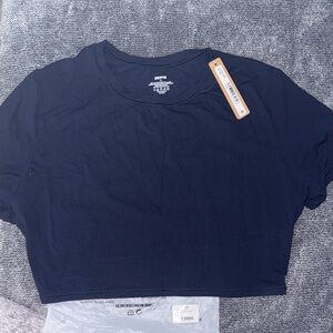 SKIMS fits everybody Crop T-shirt in Navy XL